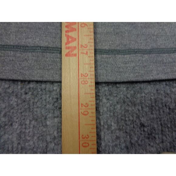 Lululemon Surge Warm Half Zip Pullover Shirt Mens L Gray Striped Long Sleeve - Picture 11 of 11